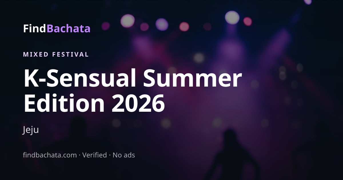 K-Sensual Summer Edition 2026 at Iho MH Hotel
